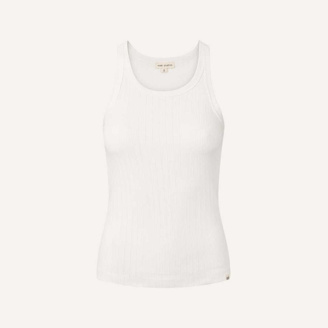 Esella organic cotton pointelle tanktop