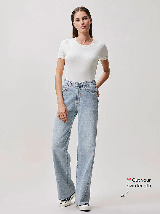 Cut to length jeans