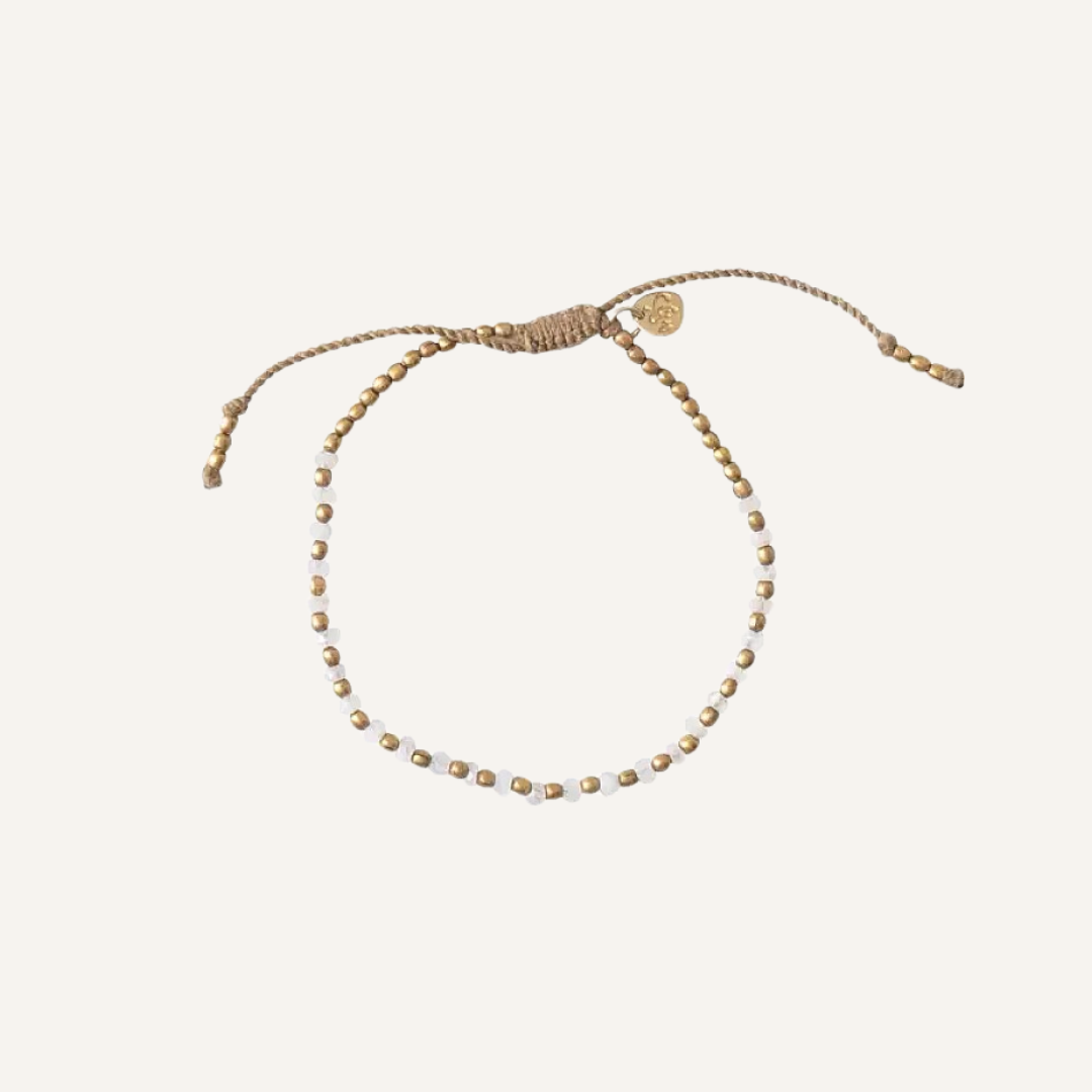 Moonstone gold bracelet