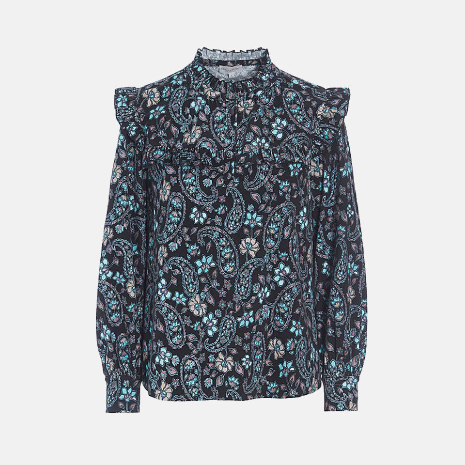 Coraline corduroy ruffle shirt