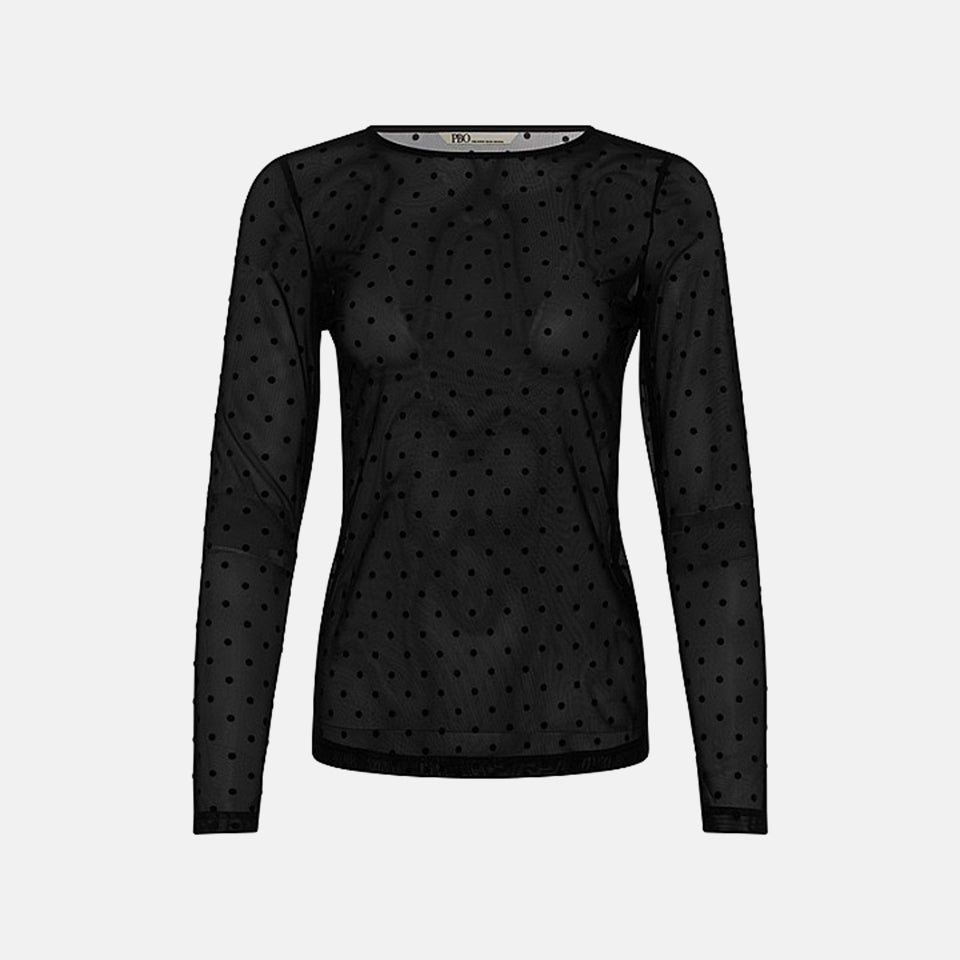 Monique mesh polkadot blouse – Maison365