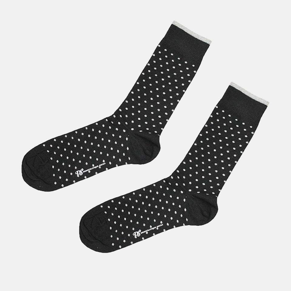 Navy socks dot